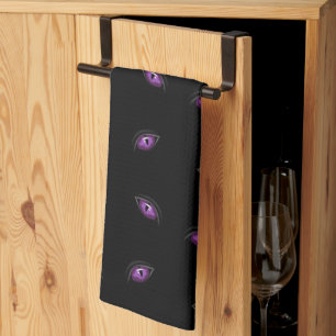 Halloween, Purple Eyes, Trick Or Treat, Boo Tea Towel