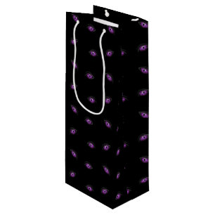 Halloween, Purple Eyes, Trick Or Treat, Boo Wine Gift Bag