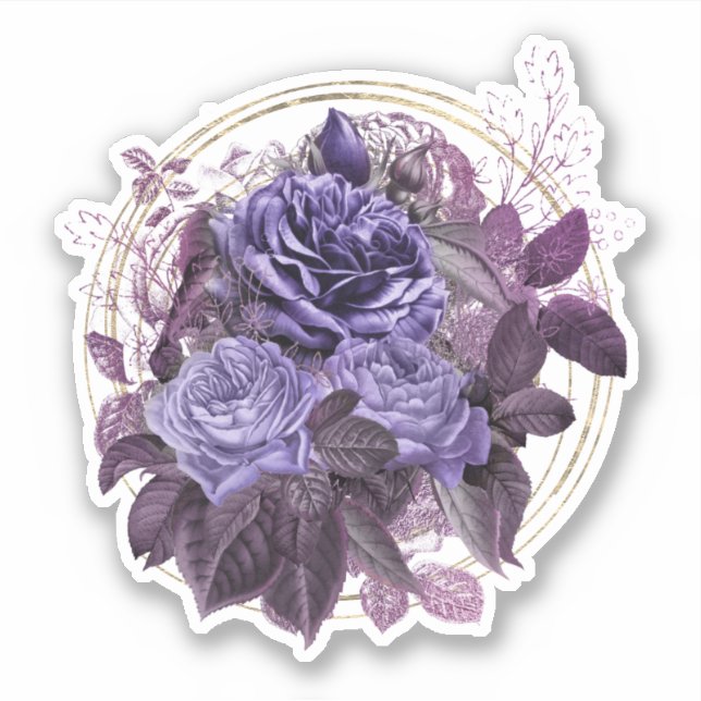 Halloween Purple Gothic Roses (Front)