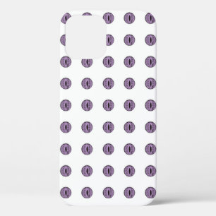 Halloween Purple Polka Dot Eyes iPhone 12 Case