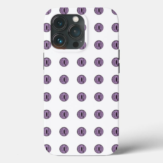 Halloween Purple Polka Dot Eyes Case-Mate iPhone Case (Back)