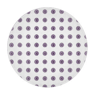 Halloween Purple Polka Dot Eyes Cutting Board