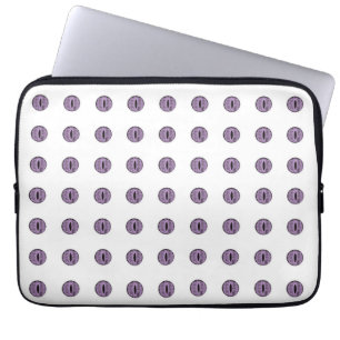 Halloween Purple Polka Dot Eyes Laptop Sleeve
