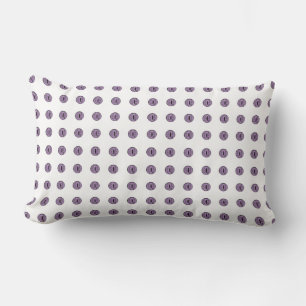 Halloween Purple Polka Dot Eyes Lumbar Cushion