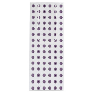 Halloween Purple Polka Dot Eyes Wine Gift Bag