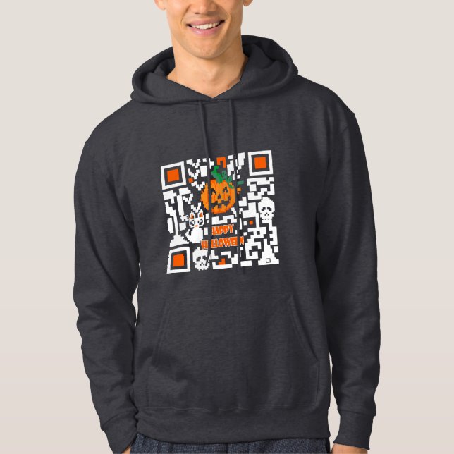 Halloween QR code Hoodie (Front)
