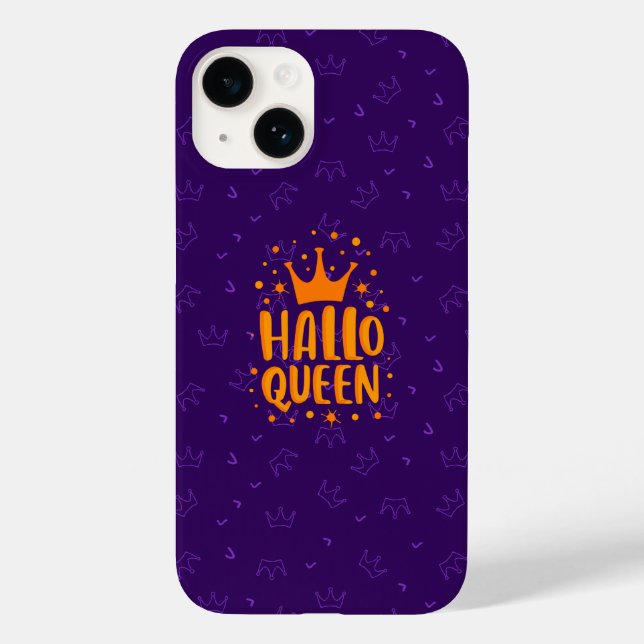 Halloween Queen, Halloqueen, Retro Halloween Art Case-Mate iPhone Case (Back)