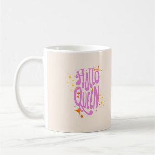 Halloween Queen, Halloqueen, Retro Halloween Art Coffee Mug