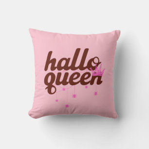 Halloween Queen, Halloqueen, Retro Halloween Art Cushion