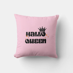 Halloween Queen, Halloqueen, Retro Halloween Art Cushion