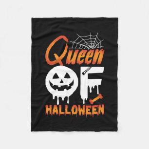 Halloween Queen Of Halloween Fleece Blanket