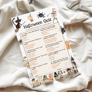 Halloween Quiz for Adults