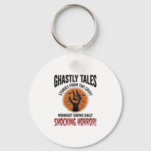 Halloween Quote Become Anything Scary Vintage_1 Key Ring