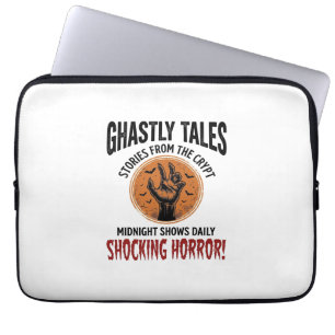 Halloween Quote Become Anything Scary Vintage_1 Laptop Sleeve
