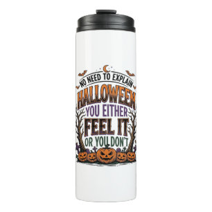 Halloween Quote Shirt Vintage Pumpkin Bat Tree Des Thermal Tumbler