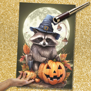 Halloween Racoon 2 Decoupage Paper