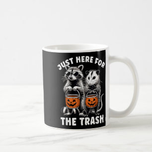 Halloween Racoon Possum Here for The Trash Coffee Mug