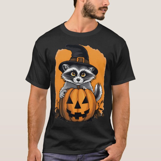 Halloween Racoon T-Shirt (Front)