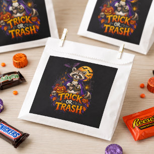 Halloween Racoon Trick or Trash Vampire Favour Bag