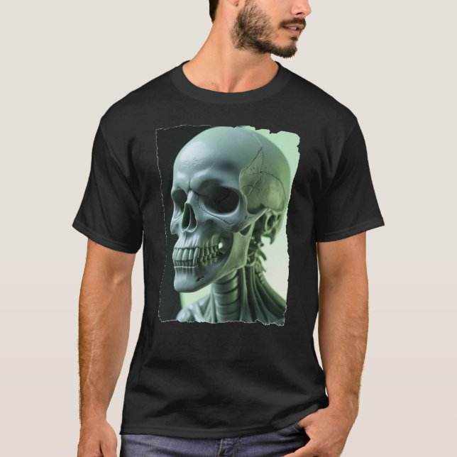 Halloween radioactive skull T-Shirt (Front)