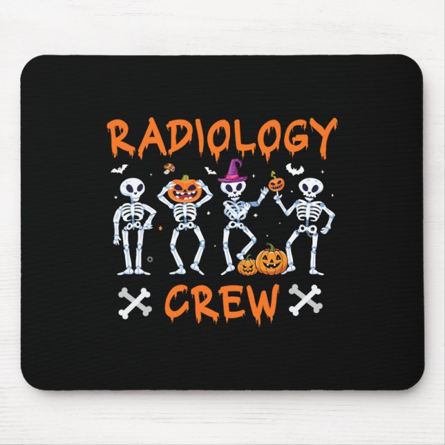 Halloween Radiology Fall Autumn Rad Tech X-ray Tec Mouse Pad (Front)