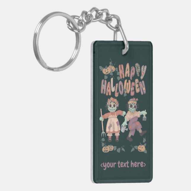 Halloween Rag Doll Zombies (1) - Key Ring (Front Left)