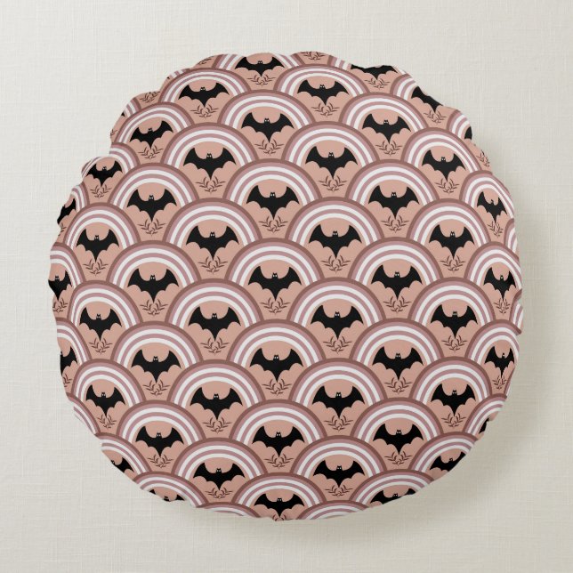 Halloween Rainbow Round Cushion (Front)