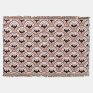 Halloween Rainbow Throw Blanket