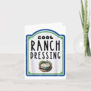 Halloween Ranch Dressing Funny Food Costume Men Wo Card
