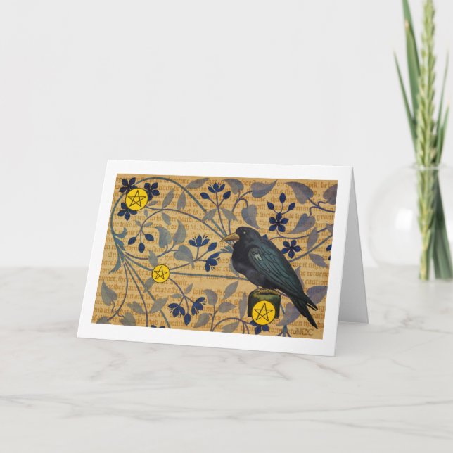 Halloween Raven Card (Front)