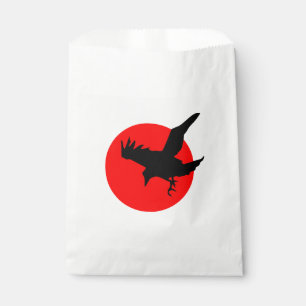 Halloween Raven in Flight Paper Bag