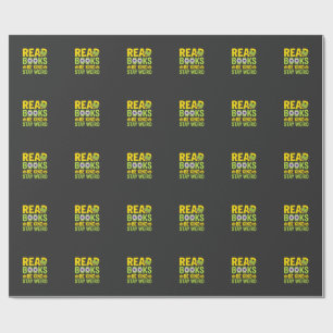 Halloween Read Books Be Kind Stay Weird Design Wrapping Paper