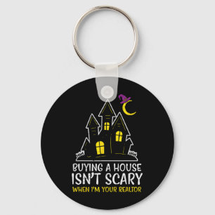 Halloween Realtor Buying House Isnt Scary Costume  Key Ring
