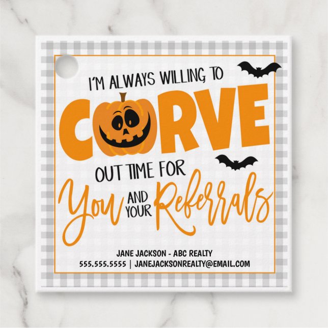 Halloween Realtor Gift Tag (Front)