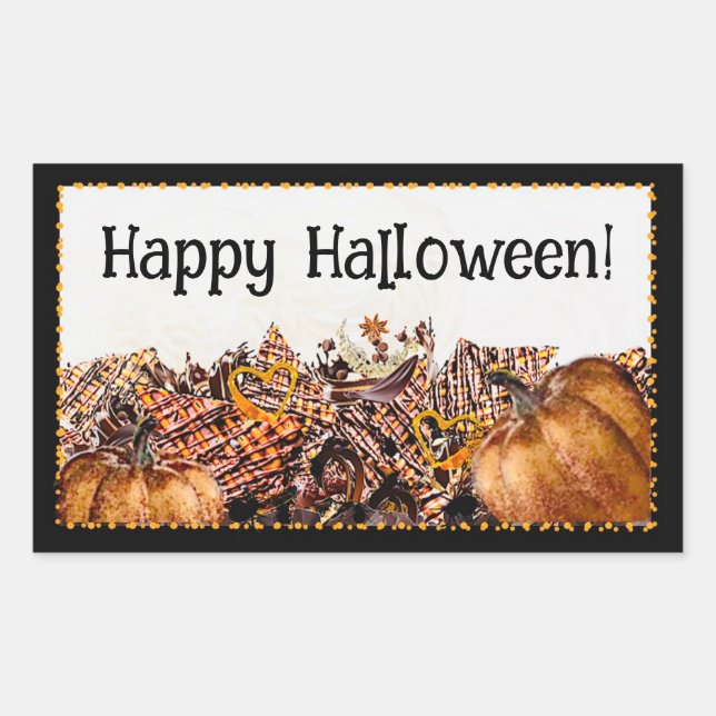  HALLOWEEN RECTANGULAR STICKER (Front)