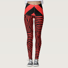 Halloween red and Black Spider Web Leggings