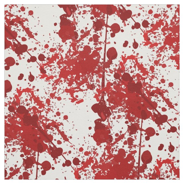 Halloween red blood surgeon doctor pattern unusual fabric (Swatch)