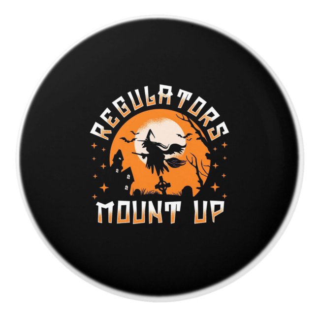 Halloween Regulators Mount Up Ceramic Knob (Front)