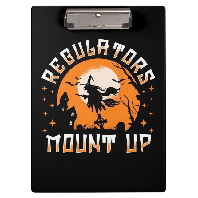 Halloween Regulators Mount Up Clipboard (Front)
