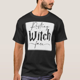Halloween Resting Witch Face Bleach T-Shirt