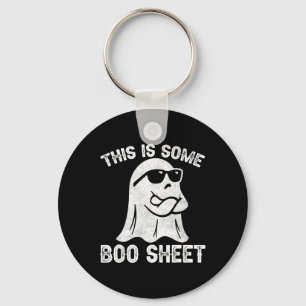 Halloween Retro Boo Ghost This Is Some Boo Sheet Key Ring