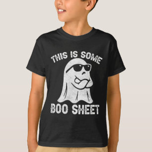 Halloween Retro Boo Ghost This Is Some Boo Sheet T-Shirt