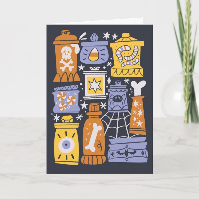 Halloween retro candy card (Front)