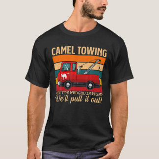 Halloween Retro Carnival Camel Towing Adult Humour T-Shirt