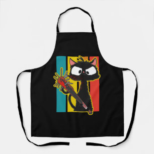 Halloween Retro Cat Vintage Cat Apron