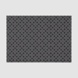 Halloween Retro Grey & Black Diamonds Tissue Paper