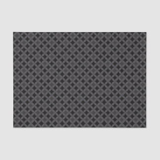 Halloween Retro Grey & Black Diamonds Tissue Paper