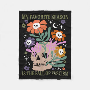Halloween Retro My Favorite Season Is The Fall Of  Fleece Blanket