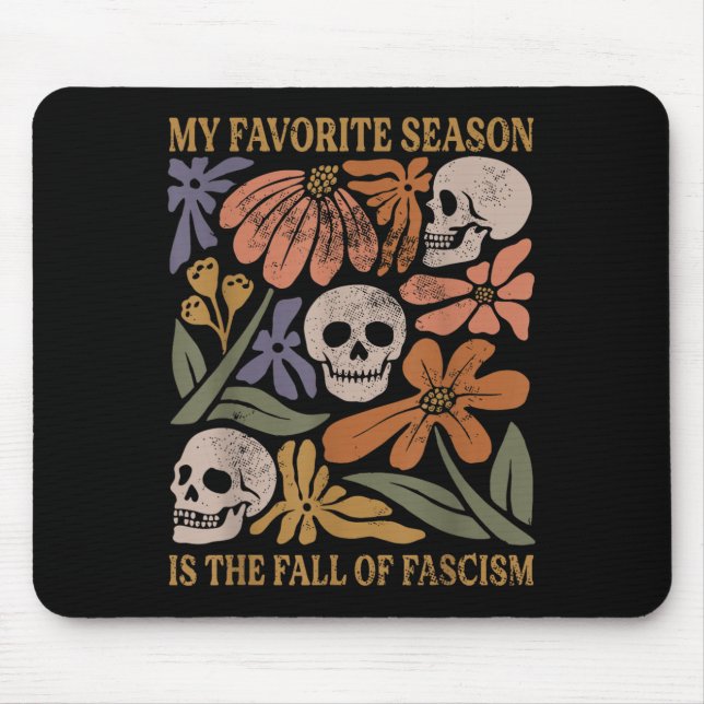 Halloween Retro My Favourite Season Is The Fall Of Mouse Pad (Front)