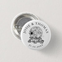 Halloween Retro Spiders & Disco Ball Wedding